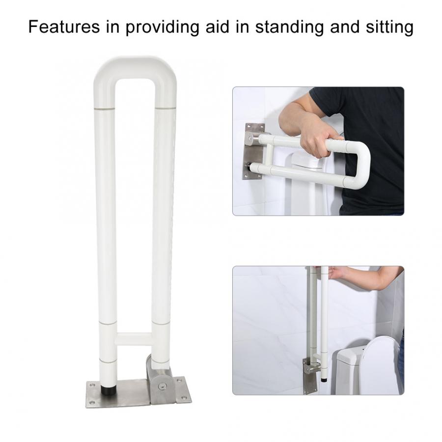 Anti-slip Grab Bar Toilet Safety Rail Support Aid Handle Anti Slip Bathroom Grab Arm Bar Aid Handle Bath Shower Tub Handle
