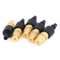 5pcs Gold Garden Irrigation Agricultural Atomizing Sprinklers Atomizing Sprayers Copper Misting Fog Cooling Nozzles 4/7mm Hose