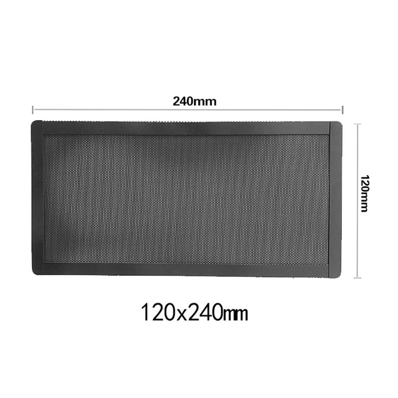 12x24CM Magnetic Dust Filter Dustproof PVC Mesh Net Cover Guard for Home Chassis PC Computer Case Cooling Fan Accessories