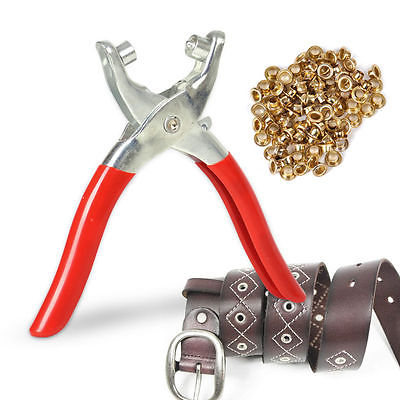 100Pcs/Set Eyelets Grommets + Rivets Pliers Tool for Shoes Bags Leather Belt DIY Apparel Sewing Garment Rivets