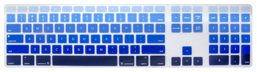 Gradient Keyboard Cover For Apple iMac G6 A1243 21.5 27 inch Desktop keyboards protective keypad cover Protector