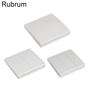 Rubrum 433Mhz 86 Wall Panel Wireless Remote Control Switch Transmitter 1 2 3 Button RF Receiver For Bedroom Ceiling Light Lamp