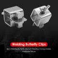 8pcs Stainless Steel Butterfly Valve Welding Clamps Holder Positioner Fixture Weld Holders Tool Alignment Positioner