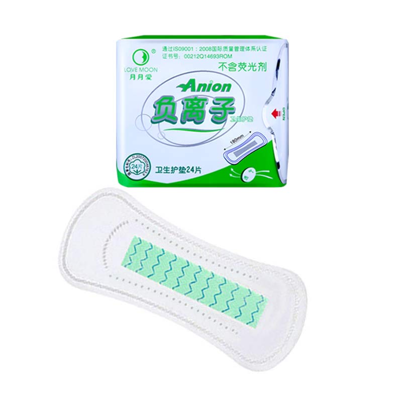 19Pack Love Moon Anion Sanitary Pads Feminine Fygiene Product 100% Cotton Anion Pads Winalite Anion Love Moon Strip Panty Liner