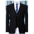 (Blazer+Pants+Tie) Classic Men Formal Business Suit Slim Royal Blue Wedding Groom Wear Male Suit Black Gentlemen Costume