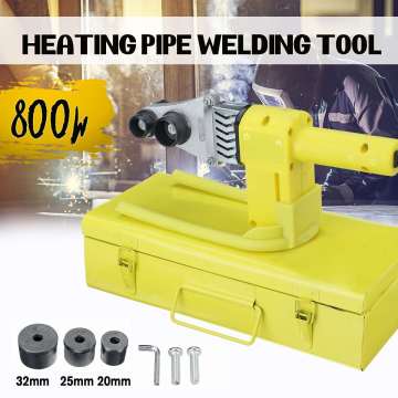 800W Electric Pipe Welding Machine Heating Tool Heads Set For PPR PB PE Plastic Tube PPR Welder Hot Melt Machine Temper Control