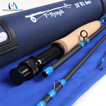 Maximumcatch 10ft/11ft 2/3/4wt Nymph Fly Fishing Rod IM10 Graphite Carbon Fiber Fast Action 4pcs Fly Rod