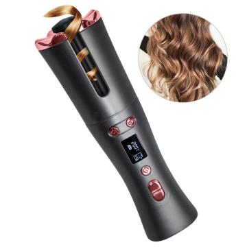 Cordless Automatic Hair Curler Portable Wireless USB Rechargeable Curling Iron Ceramic Curler Wand Auto Rotating Styling Tools