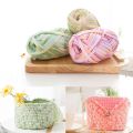 Crochet Yarn Colorful Cloth Line Carpet Knitting Yarn 100G/pcs Soft Woven Mat Strip Line Bags Home Yarn For Sewing Baby Pillows