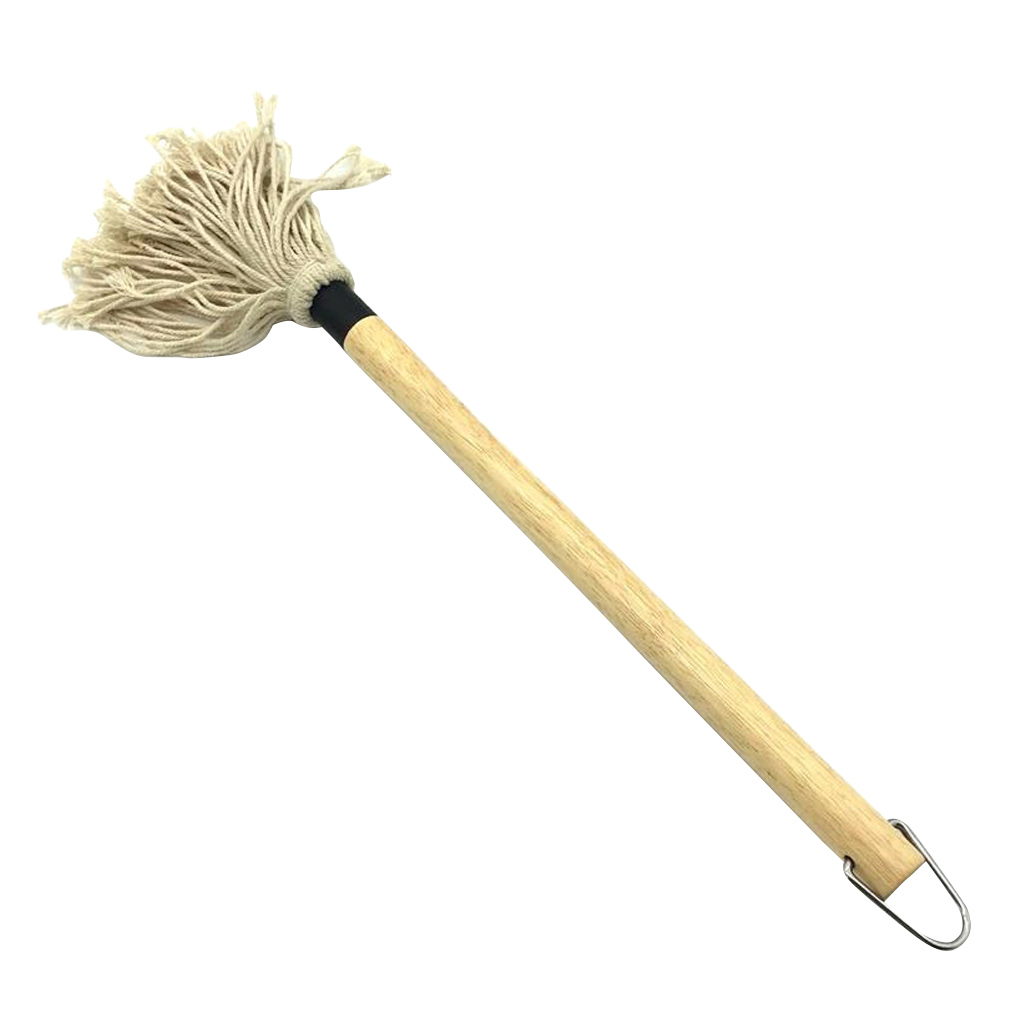 BBQ Mop Barbecue Brush Long Wood Glazing Handle Mop Sauce Mop Food BBQ Basting Brush BBQ Accessories