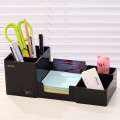 Korea Multifunctional Plastic Pen Holder 25*11*9cm Office School Student Stationery Desk Organizer Holder Set