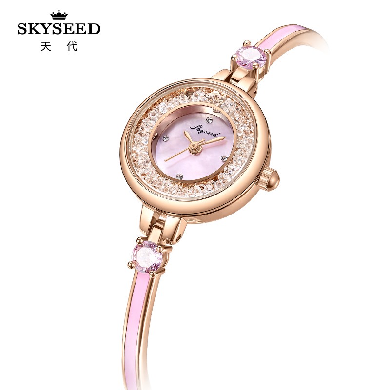 SKYSEED Trendy diamond watch waterproof lady watch