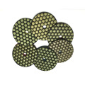 RIJILEI 6Pcs/Lot 80mm Dry Polishing Pad 3 Inch Flexible Diamond Polishing Pads Thin Granite Polishing Pads 3GM-6