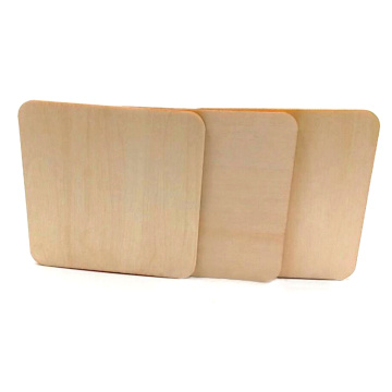 100pcs Natural Square Wooden Slices Log Square Chips DIY Wood Craft Supplies