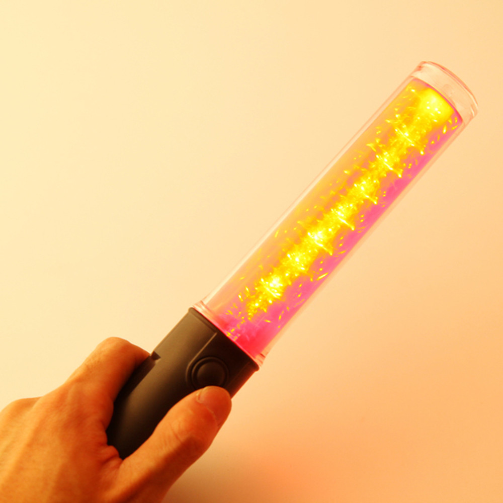 Traffic Safety Modes Traffic Baton Light Fluorescent Sticks LED Torch Flashlight Latarka Handheld Linterna Lanterna Powerful #P