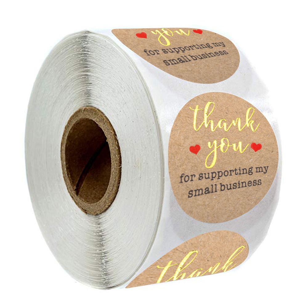 100-500pcs Gold Foil Thank You For Celebrating With Us Stickers Scrapbooking Wedding Favor Label Stickers Stationery Sticker