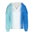 Fashion New Spring Autumn Girls Tie Dye Hoodies Children's Rainbow Short Hoodies Sweatshirts for Teen Girls Pullover for 7-14Yrs