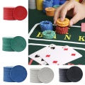 20pcs ABS Poker Chips Casino Baccarat Black Jack Chip Coins Poker Cards Game Mahjong Dice Chips No Face Value Blank Chip