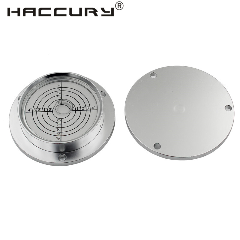 HACCURY Disc level Measuring Instrument Universal level bubble High precision horizontal bubble Green White Color Size 90*71*20