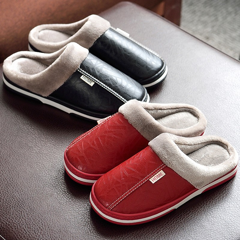 Fashion Winter Women Slippers Home Fur Slippers Slip On Warm House Shoes Men Women Lovers Couples Indoor Outdoor Shoes Boys