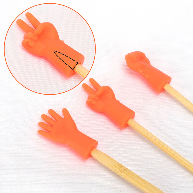 6pcs/lot Knitting Needles Point Protectors Needle Tip Stopper For DIY Weave Knitting And Sewing For Mom Sewing Tools Accessories