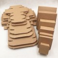 24 Pcs Multi Size Retro kraft paper Paperboard Plane Boxes For Grand Event Cake Pizza Cookies Goods Gifts Storage Container Box