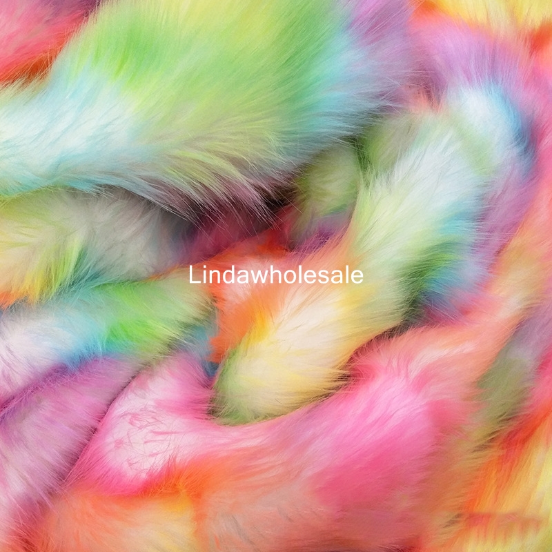 Colorful fox fur imitation fur home textile fabric,patchwork fabrics,felt cloth,faux fur fabric