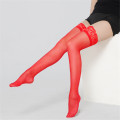 2020 New Sexy Lingerie Lace Stocking Black White Transparent Stock Hot Sexy Legs Long Tube High Tube Thigh Stocking Lovely stock