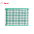 5pcs 6x8cm Double Side Prototype PCB Universal Printed Circuit Board DIY For Arduino 2.54mm Glass Fiber 6*8cm 60x80mm 60*80mm