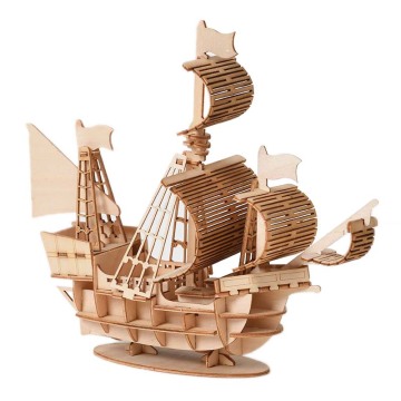 Model Building Kits Assembling Building Kits Ship Model Wooden Sailboat Toys Sailing Model Assembled Wooden Kit DIY