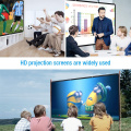 16:9 60-150 Inch Projector HD Screen Canvas Front Home Theatre Projection Screen Movie Projector Screen High Brightness Foldable