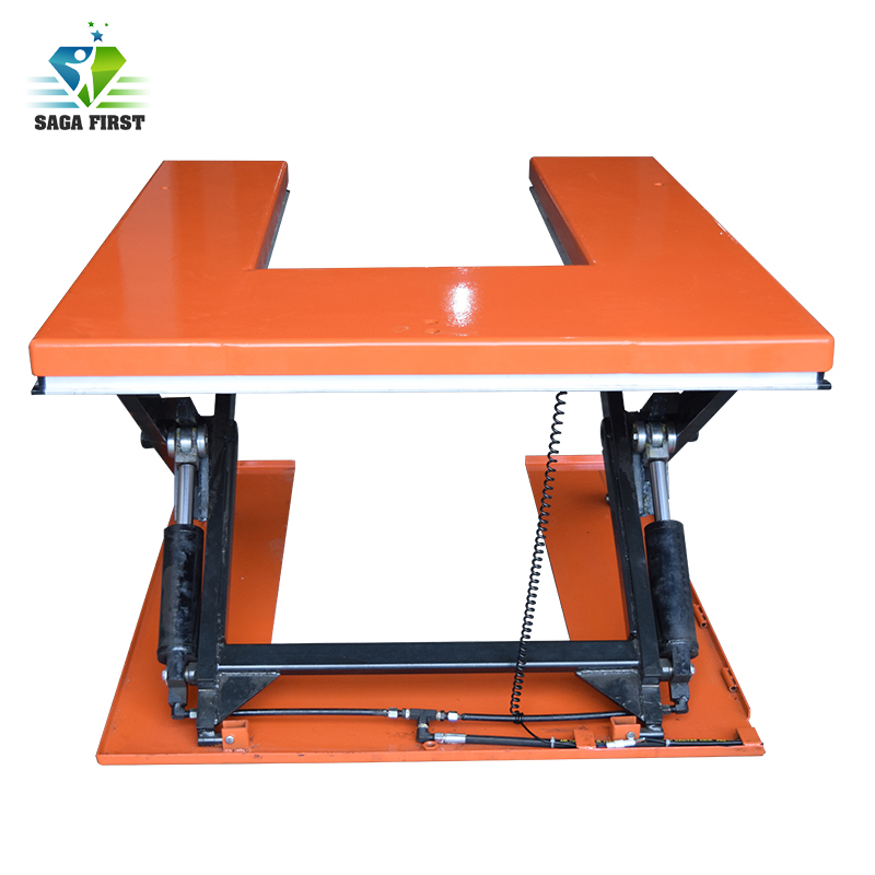 1.5Ton Loading Capacity U Type Pallet Scissor Lift Table