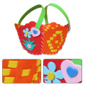 beautiful lovely DIY Cute Flower Handmade Craft Kids develop hands-on skills Children Creativity Toys Braided Storage Basket Toy