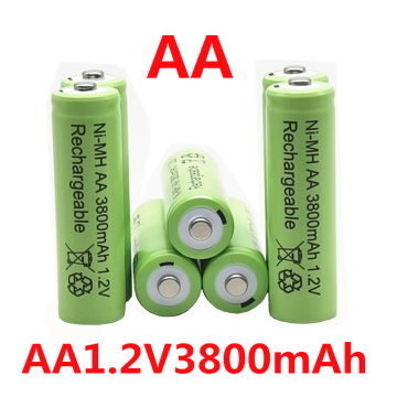 AA 3800mAh 1.2V battery Ni-MH rechargeable battery for Toy Remote control Rechargeable Batteries AA 1.2v 3800mah batterie