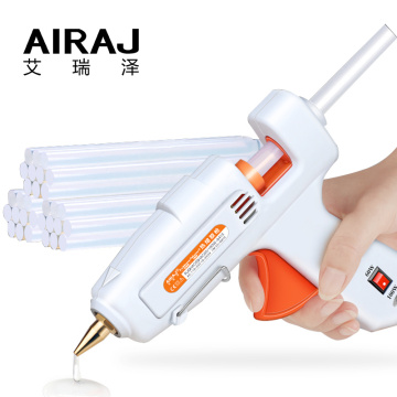 AIRAJ Upgraded Hot Melt Glue Gun 70W/100W/120W/150W Convenient Repair Adhesive Tool with Glue Stick and EU Conversion Head