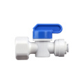 1/2" Female - 1/4" OD Tube PE Pipe Fitting Backwash Controlled Ball Valve Aquarium RO Water Filter Reverse Osmosis System