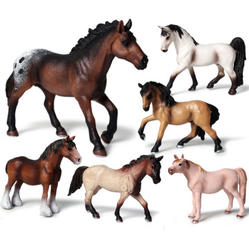 27 Kinds Simulation Horses Solid Figure Collectible Toys Wild Animal Action Figures Kids Movable Toy