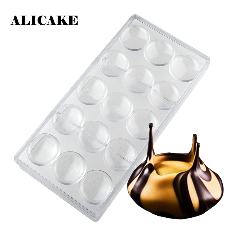 Chocolate Bar Mold Form Oblate Polycarbonate Plastic for Chocolate Candy Mould Tray Cake Decoration Bakery Baking Pastry Tools