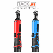 TACKLIFE 12V Electric Wrench Kit 3/8 Cordless Ratchet Wrench Rechargeable Scaffolding 65NM Torque Ratchet With Sockets Tools