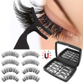 1 Set Magnetic Eyelashes 3D Magnetic Lashes Natural False Eyelashes 2/ 3 Magnet Lashes with Eyelash Applicator Tweezers Makeup