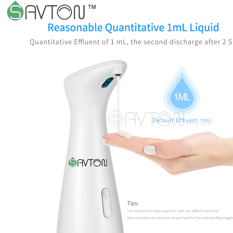 SAVTON Automatic Liquid Soap Dispenser Induction Hand Washing Machine For Kitchen Bathroom Kids Intelligent Shampoo Washing Pump
