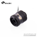 Bykski G1/4" 12x16mm PETG Tube Fittings With Light Strip OD16MM Acrylic Rigid Tube Fittings Silver ,Black,B-LTJT-X-16