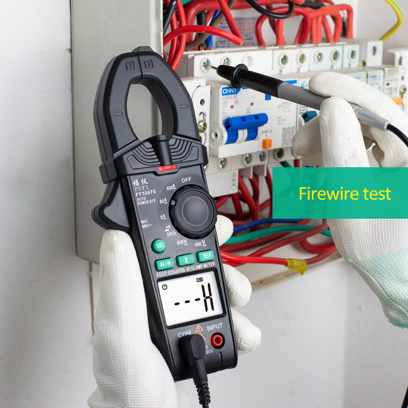 Mastfuyi FY3267S Clamp Meter Digital 6000Counts 600A AC Current Voltage Ture RMS NCV Frequency FlashLight