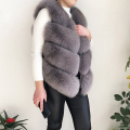 High-quality real fox fur vest 100% natural fox fur jacket Genuine Leather Coat Jacket 2020 new style women's stylish fur coat