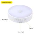 1pcs Adjustable Smart Two-Color Motion Sensor Led Rechargeable Night Light Wireless Energy-Saving Led Human Body Induction Light