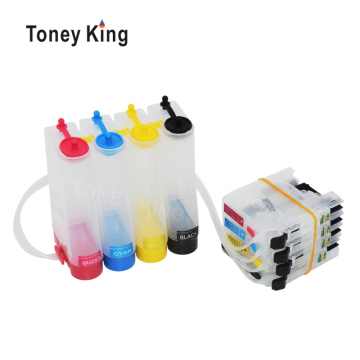 Toney King Ciss Ink System LC 123 Continuous Ink Supply Tank For Brother MFC-J4410DW J4510DW J4610DW J4710DW J470DW Printer