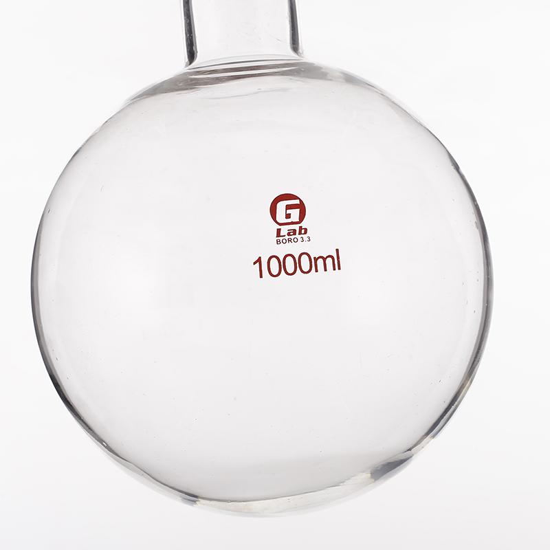 (Caliber 24MM) laboratory high quality single neck round bottom flask 25ml/50ml/100ml/150ml/250ml/500ml/1000ml