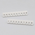 10pcs ZB6 Digital marker strip Din Rail Terminal Block UK5N UDK4 UKK5 UK5-TWIN bornier Mark bar morsettiera terminals label ZB-6