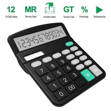 Office Finance Calculator Calculat Plastic Solar Computer Business Finance Office Calculator 12-Bit Desktop Calculator Office