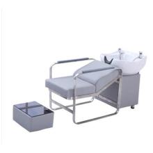 Barber's shampoo bed hair salon special shampoo bed chair stainless steel water bed ceramic basin